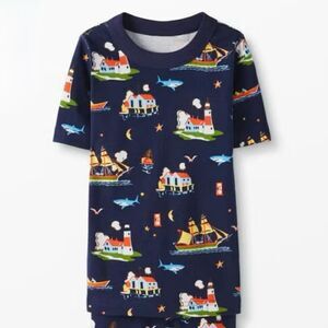 Hanna Andersson size 6-7 Pirates Cove Shirt John Pajama TOP ONLY